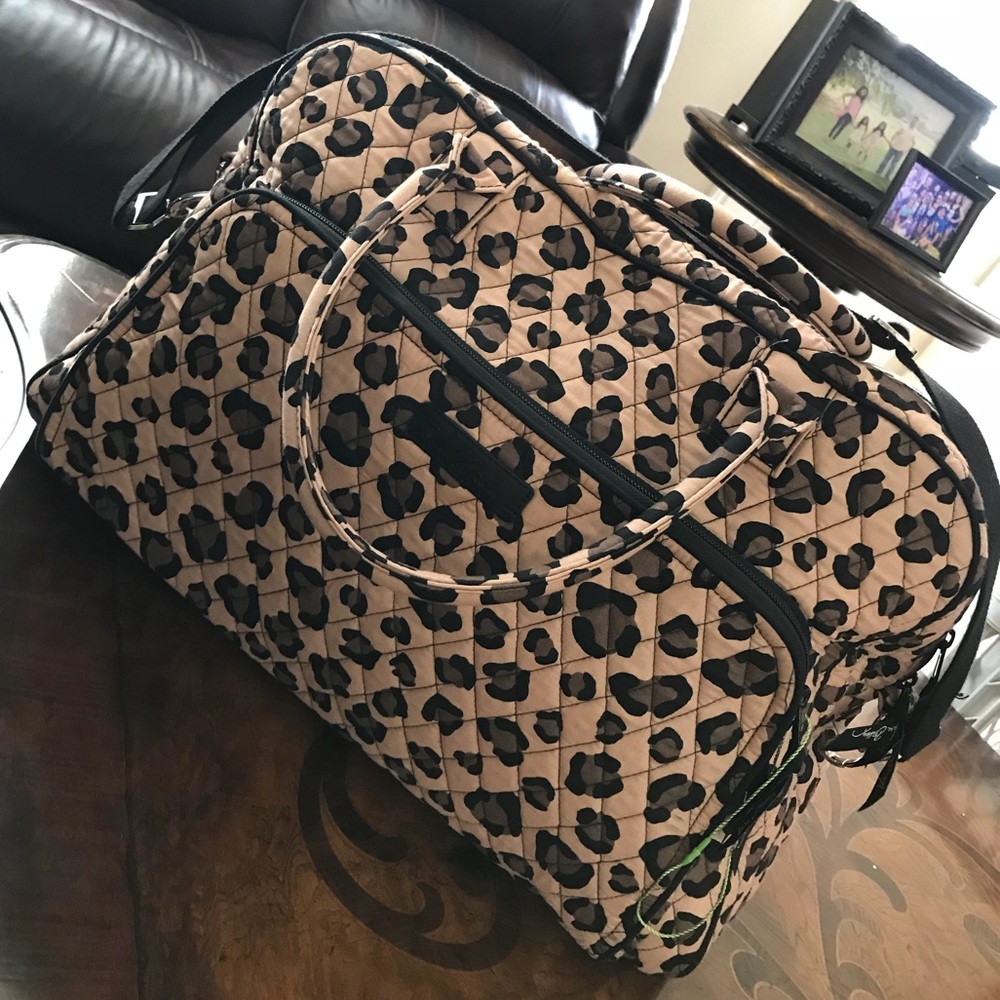 Vera Bradley Leopard Chic Weekender Travel Bag